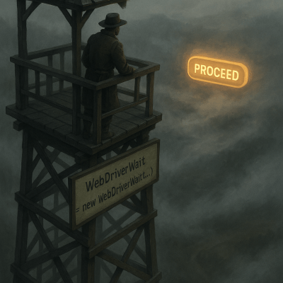 Watchtower Awaiting Signal fine art poster for office walls