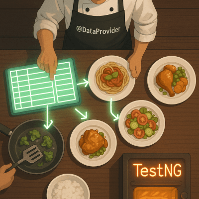 Datadriven Cooking modern art print for studio or study