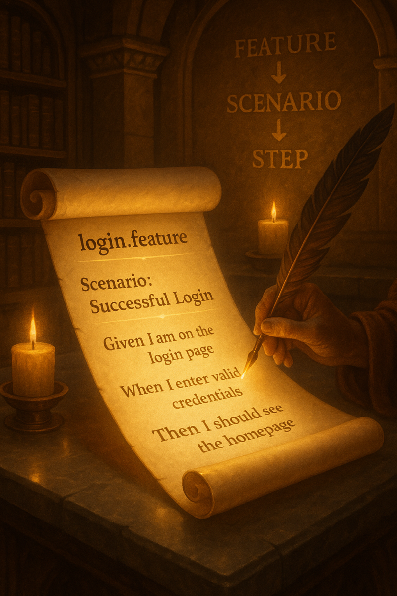 Glowing Feature Scroll