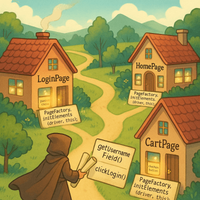 Page Object Village contemporary art piece for any space