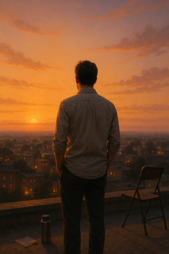 Resilient Sunset Reflection contemporary art piece for any space