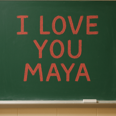 Classroom Love Message digital artwork for bedroom or office