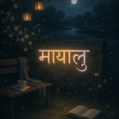 मायालु का बगीचा modern art print for studio or study