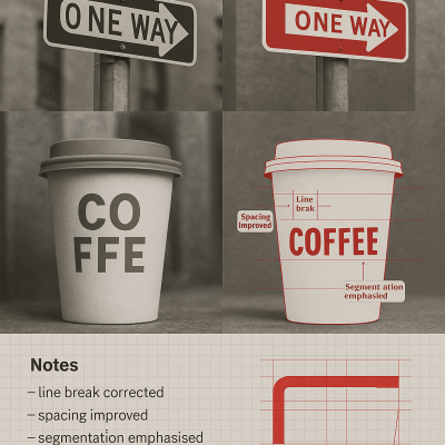 Typographic Transformation fine art poster for office walls