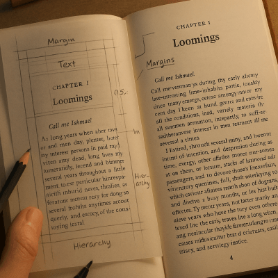 Typography Evolution modern art print for studio or study