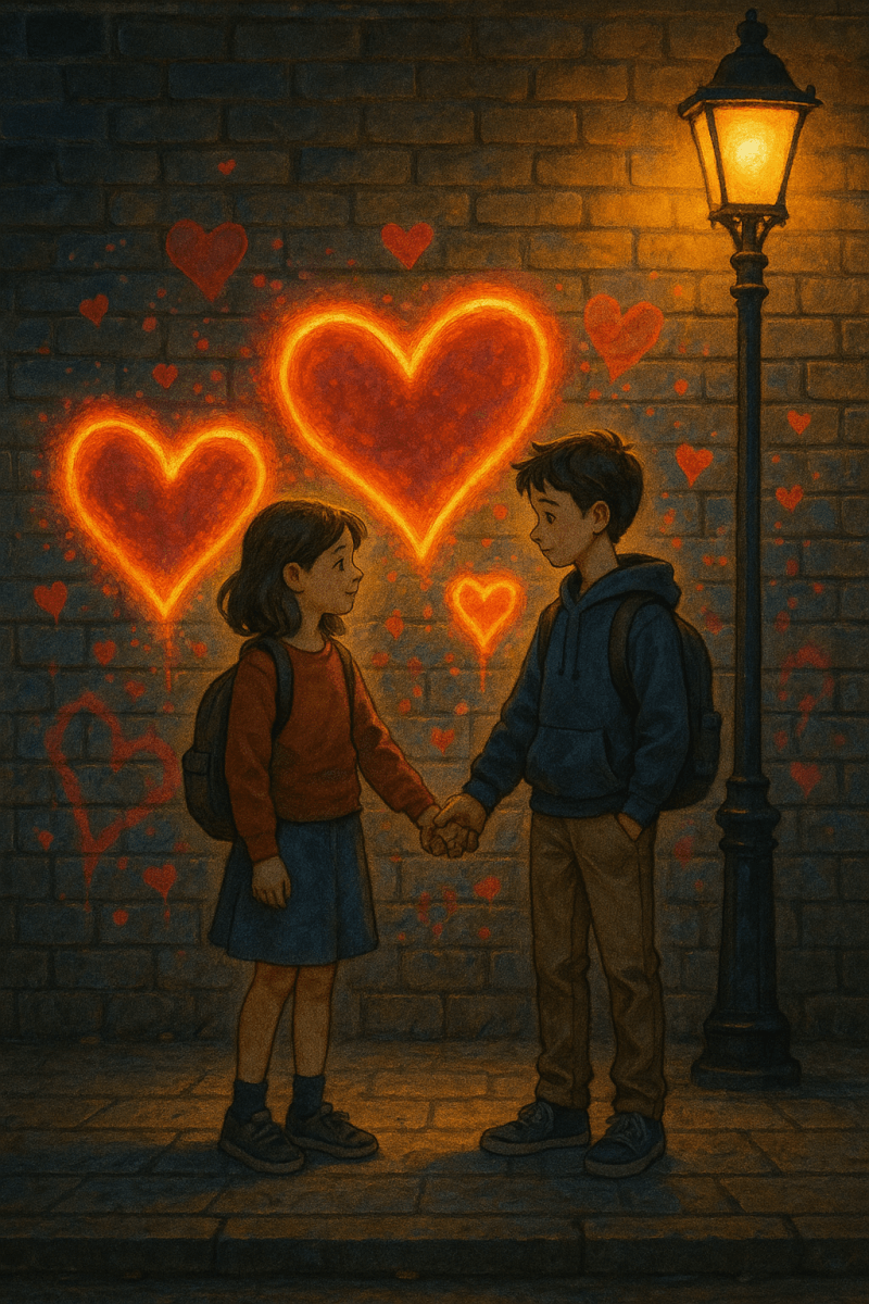 Radiant Eternal Love digital artwork for bedroom or office