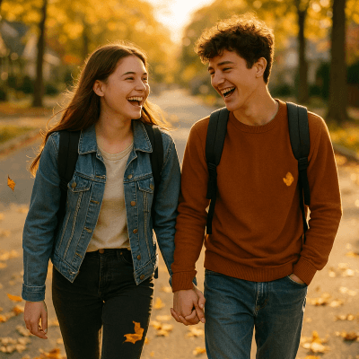 Golden Hour Stroll wall art print for home decor