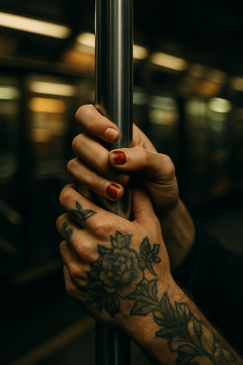Intertwined Hands On Subway printable art for gallery wall