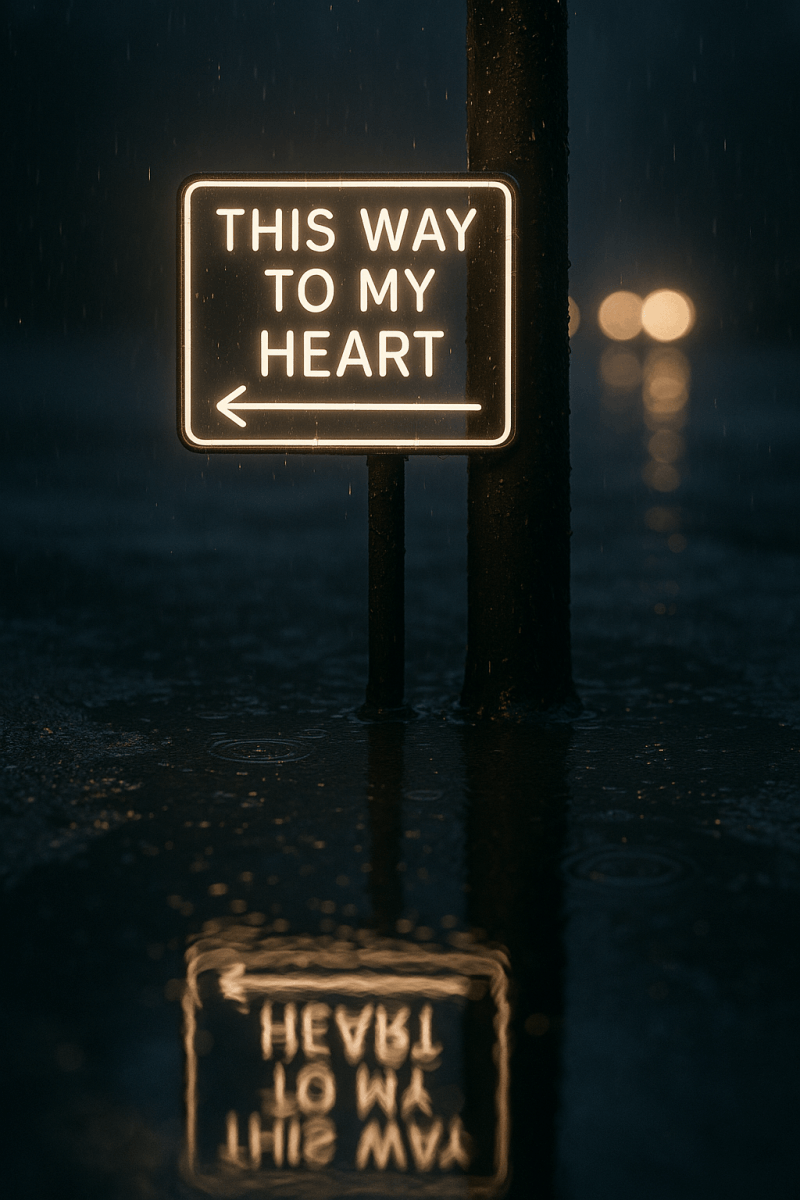 Neon Reflection Love high‑resolution printable wall decor