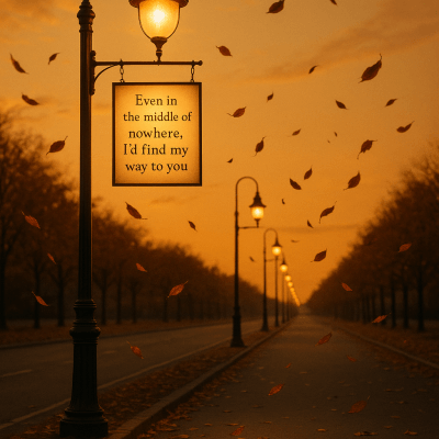 Amber Sky Boulevard wall art print for home decor