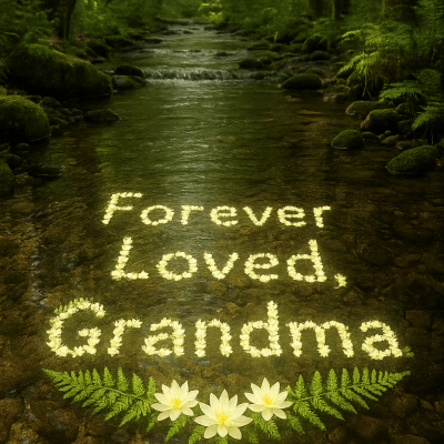 Lily Blossom Tribute modern art print for studio or study