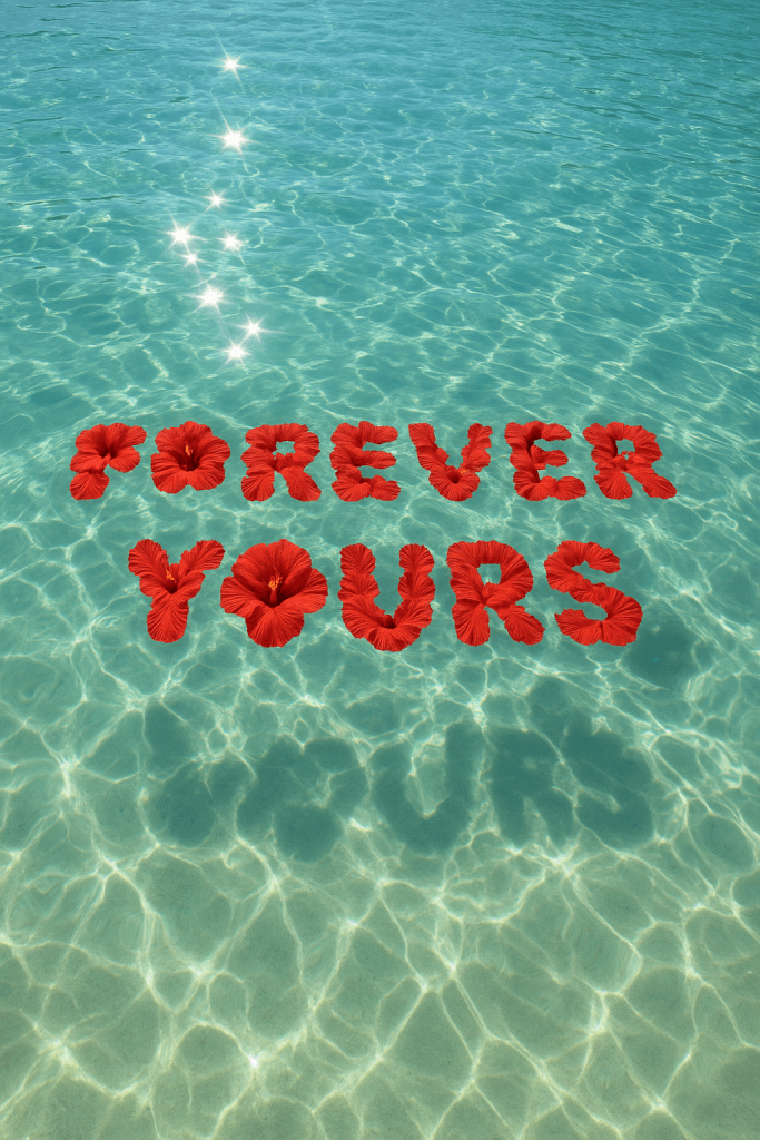 Hibiscus Love Lagoon fine art poster for office walls