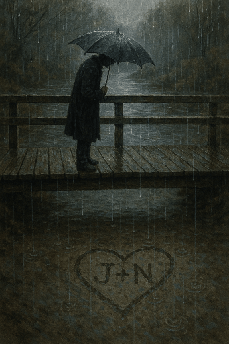 Heart In The Rain contemporary art piece for any space