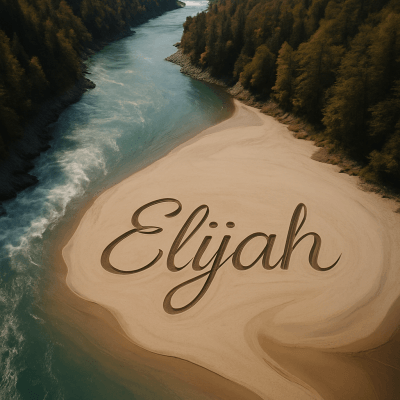 Elijah On River Delta digital artwork for bedroom or office