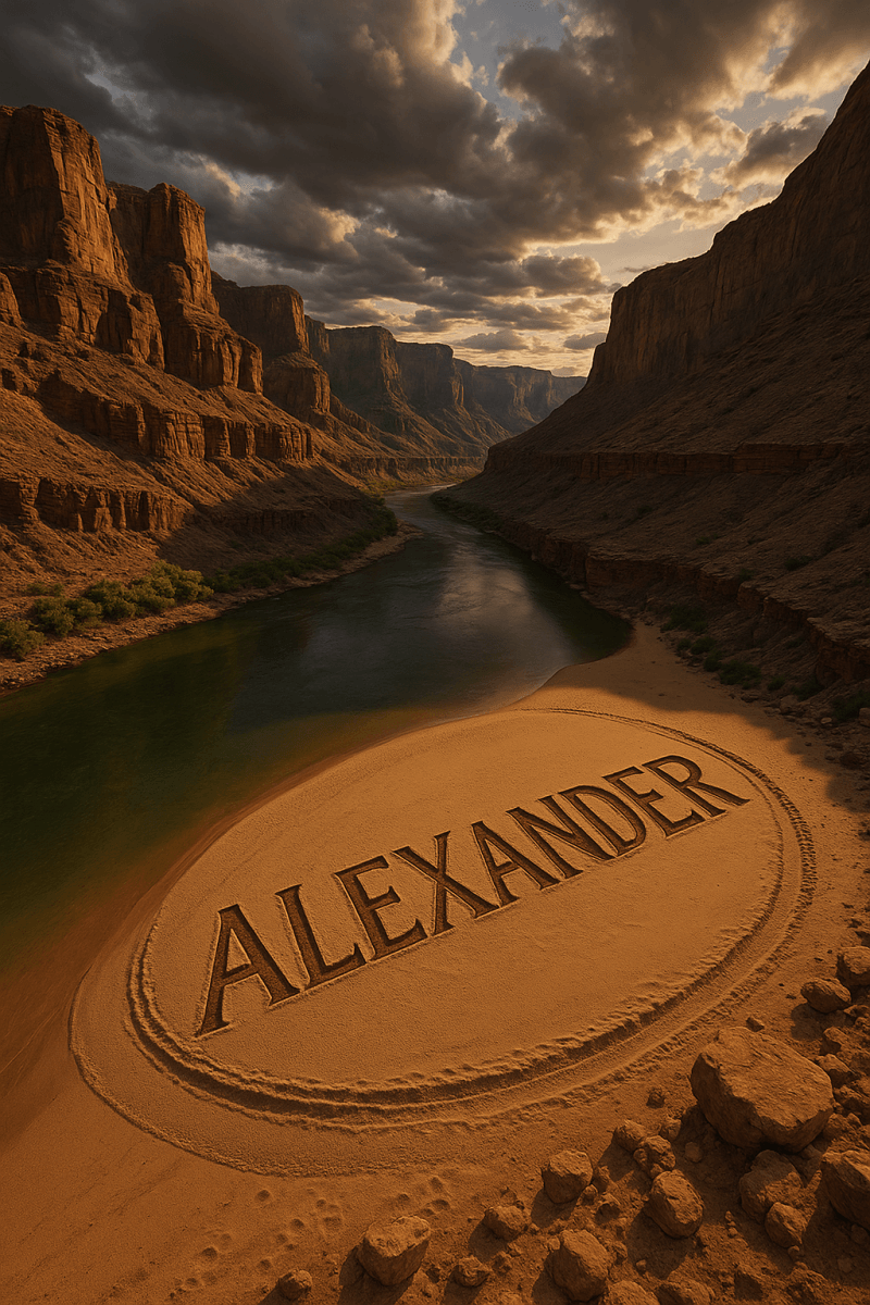 Alexander In Sand fine art poster for office walls