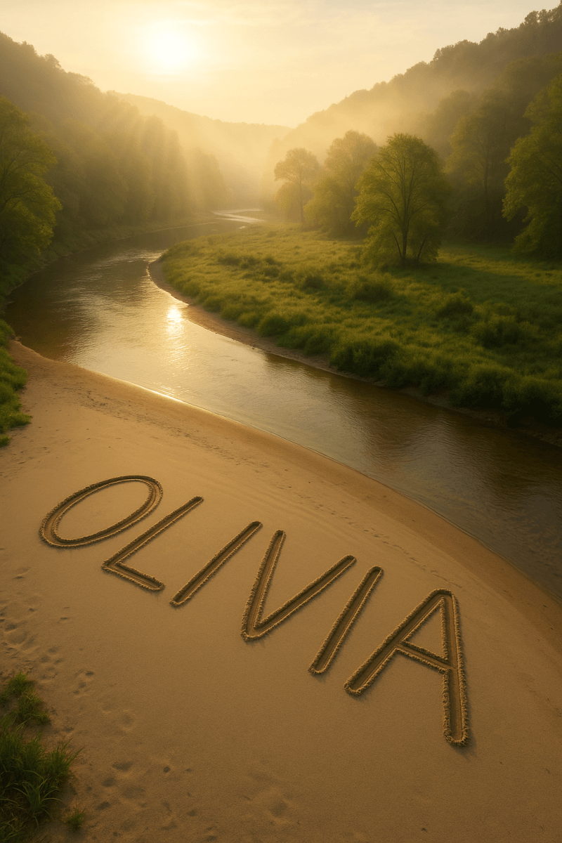 Olivia's Sand Inscription canvas wall art for living room