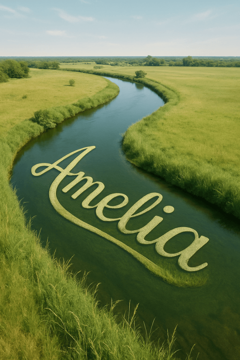 Amelia's Riverbank View wall art print for home decor