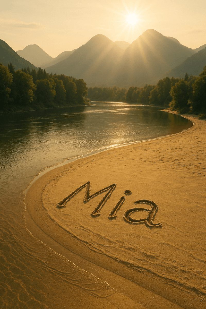 Mia's Riverside Tribute fine art poster for office walls