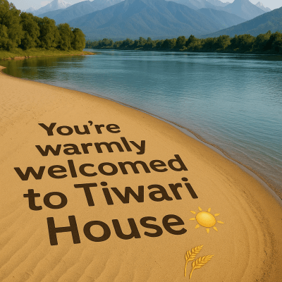 Sandy Welcome At Tiwari high‑resolution printable wall decor