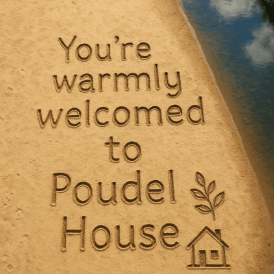 Welcome To Poudel House printable art for gallery wall