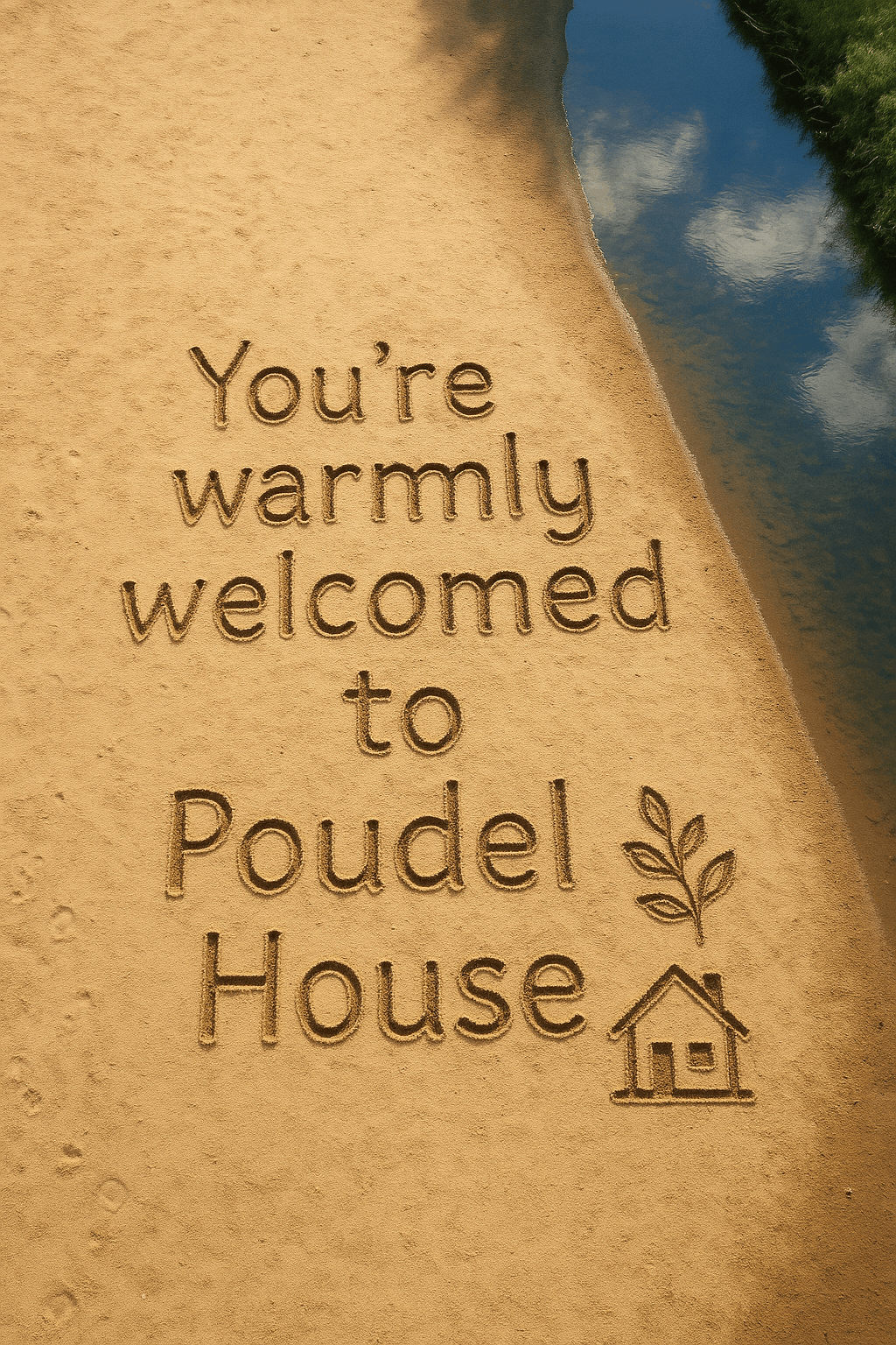 Welcome To Poudel House printable art for gallery wall