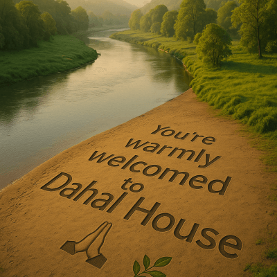 Welcome To Dahal House fine art poster for office walls