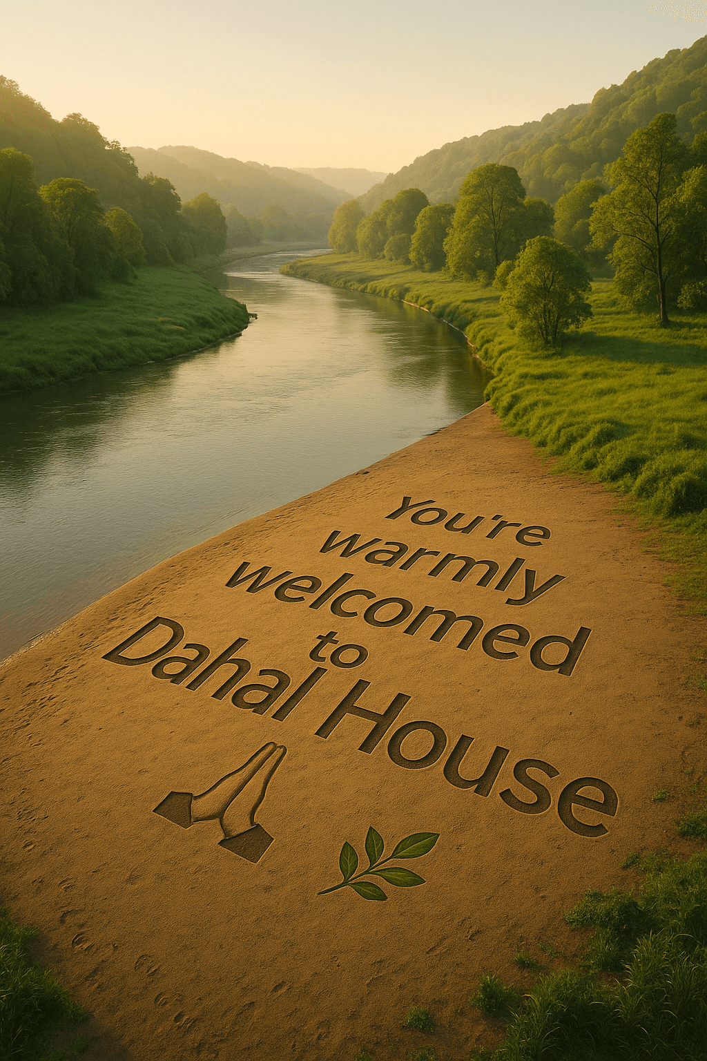 Welcome To Dahal House fine art poster for office walls
