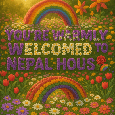 Floral Bridge Welcome canvas wall art for living room