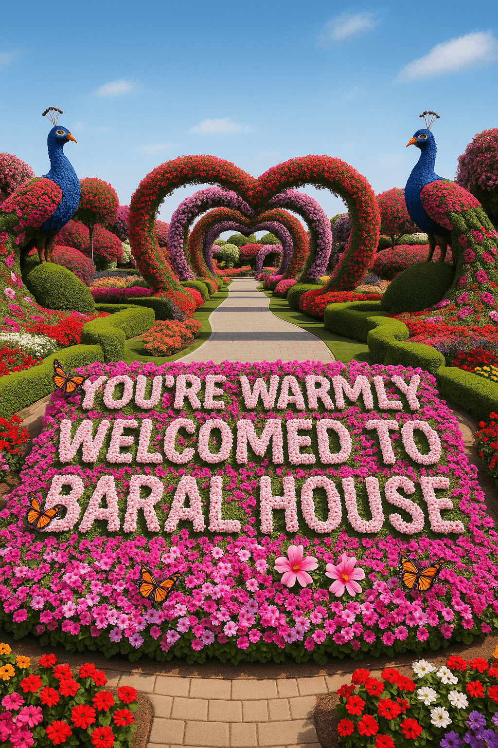 Welcoming Floral Garden canvas wall art for living room