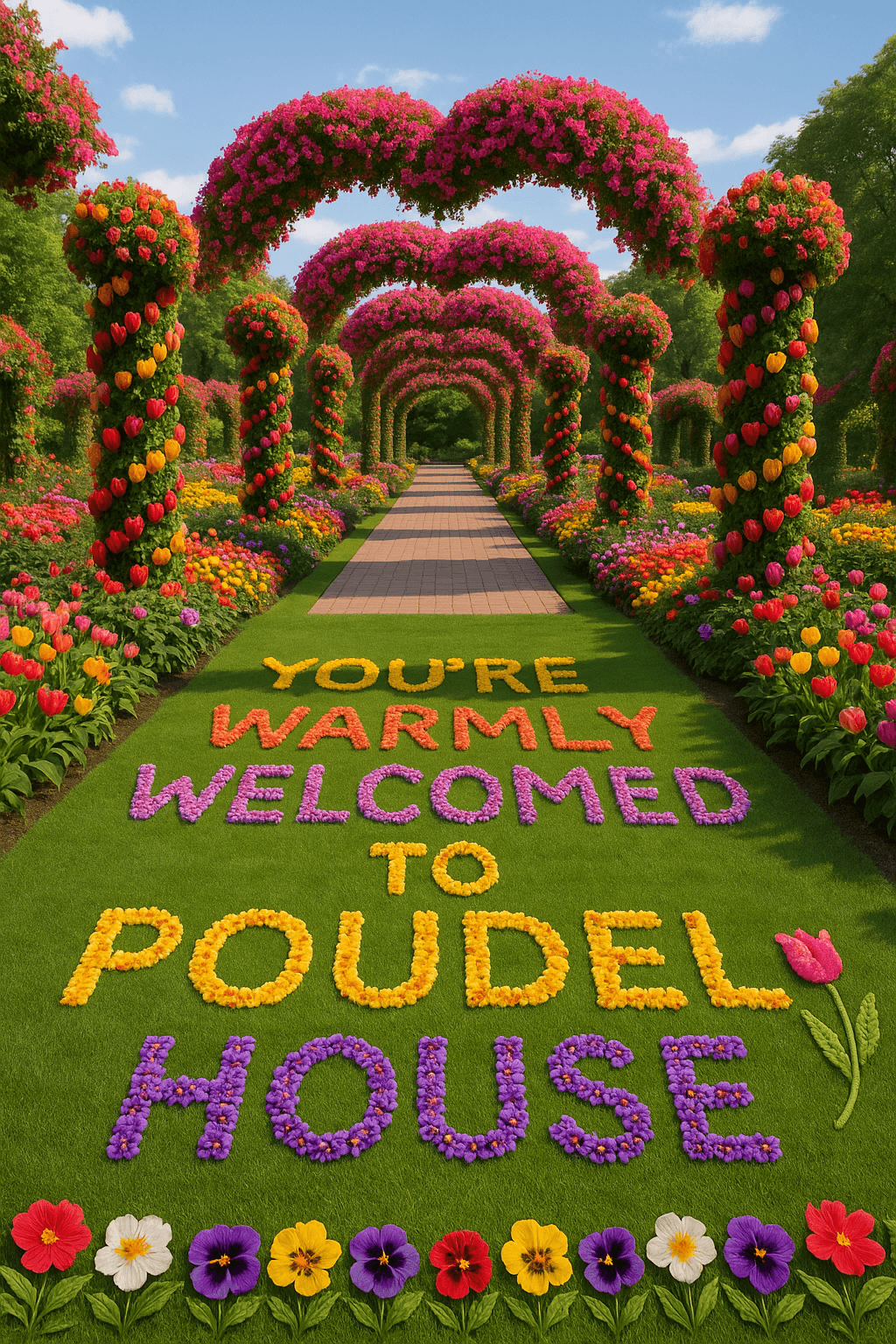 Welcome To Poudel House highโresolution printable wall decor