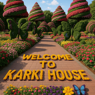 Colorful Garden Welcome printable art for gallery wall