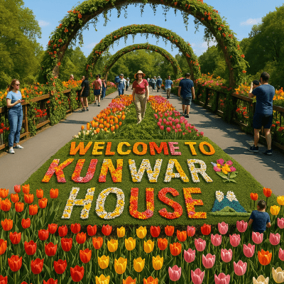 Floral Bridge Welcome fine art poster for office walls