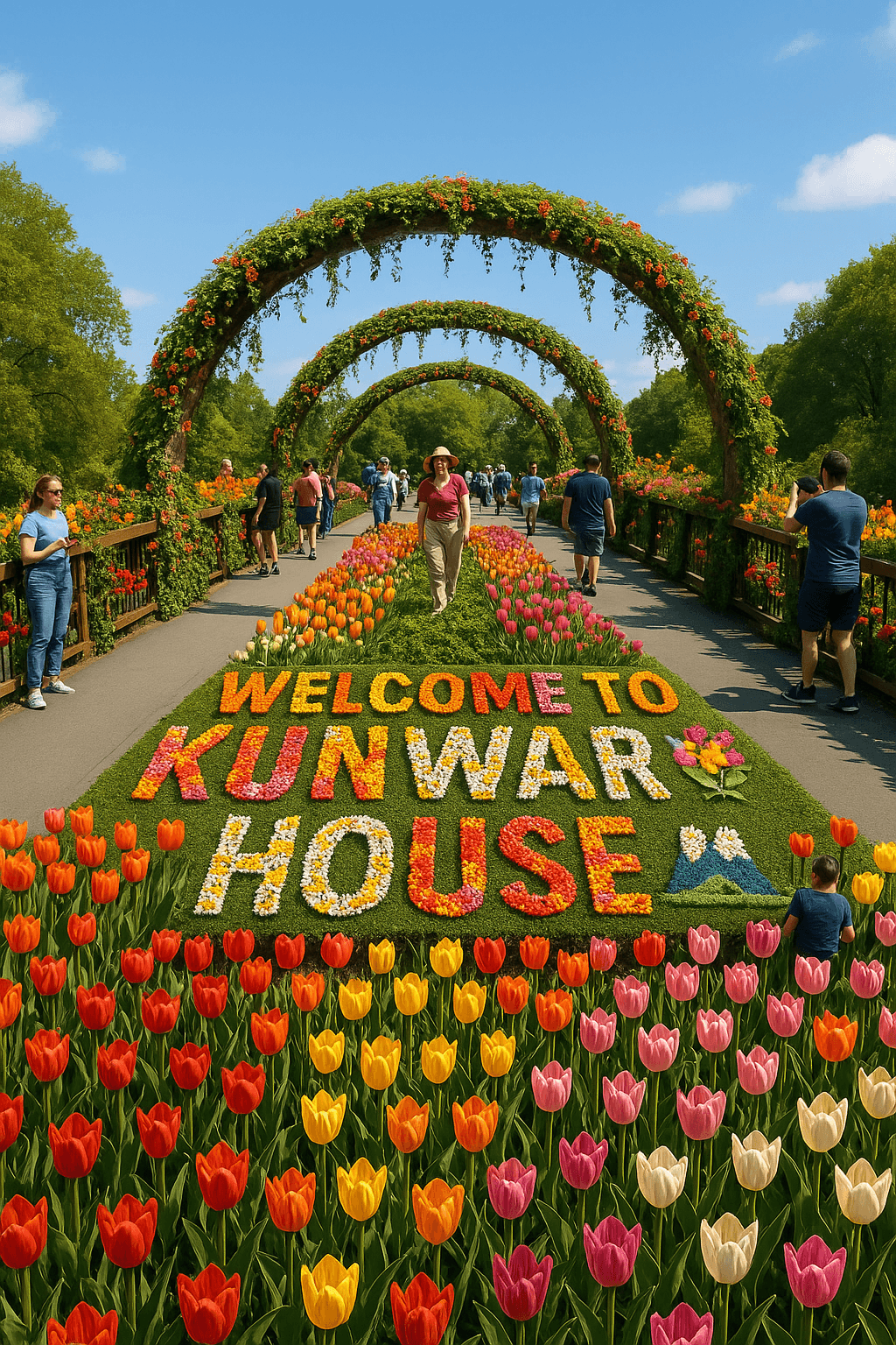 Floral Bridge Welcome fine art poster for office walls