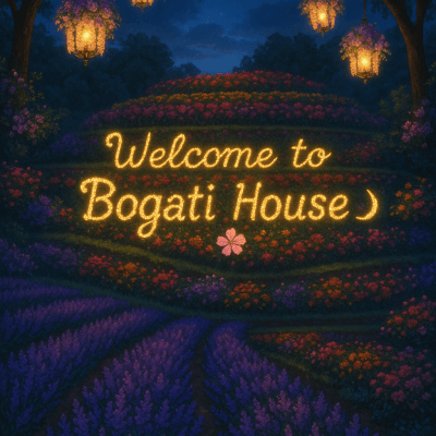 Twilight Garden Welcome high‑resolution printable wall decor