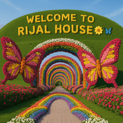 Enchanted Flower Wonderland canvas wall art for living room