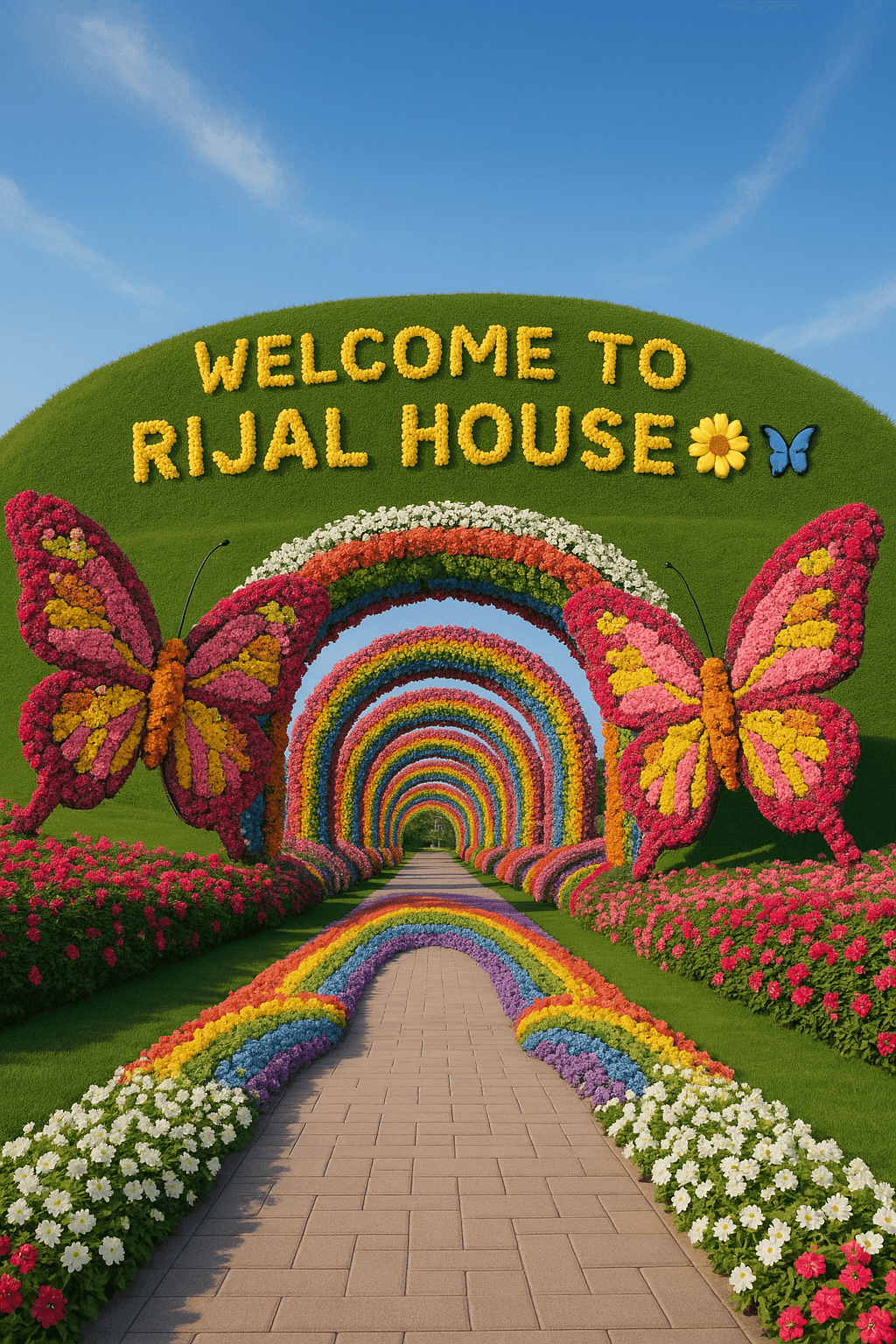 Enchanted Flower Wonderland canvas wall art for living room