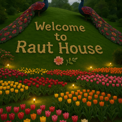 Peacock Floral Display contemporary art piece for any space