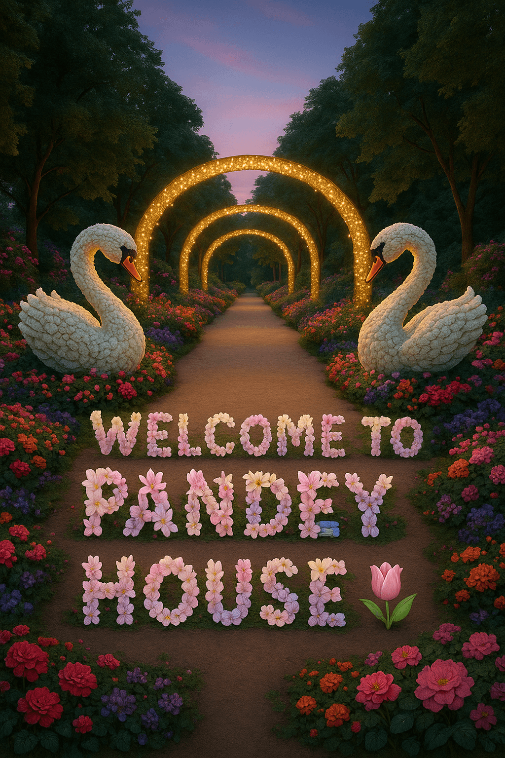Garden Welcome Display fine art poster for office walls