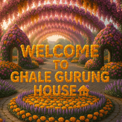 Floral Welcome Panorama canvas wall art for living room