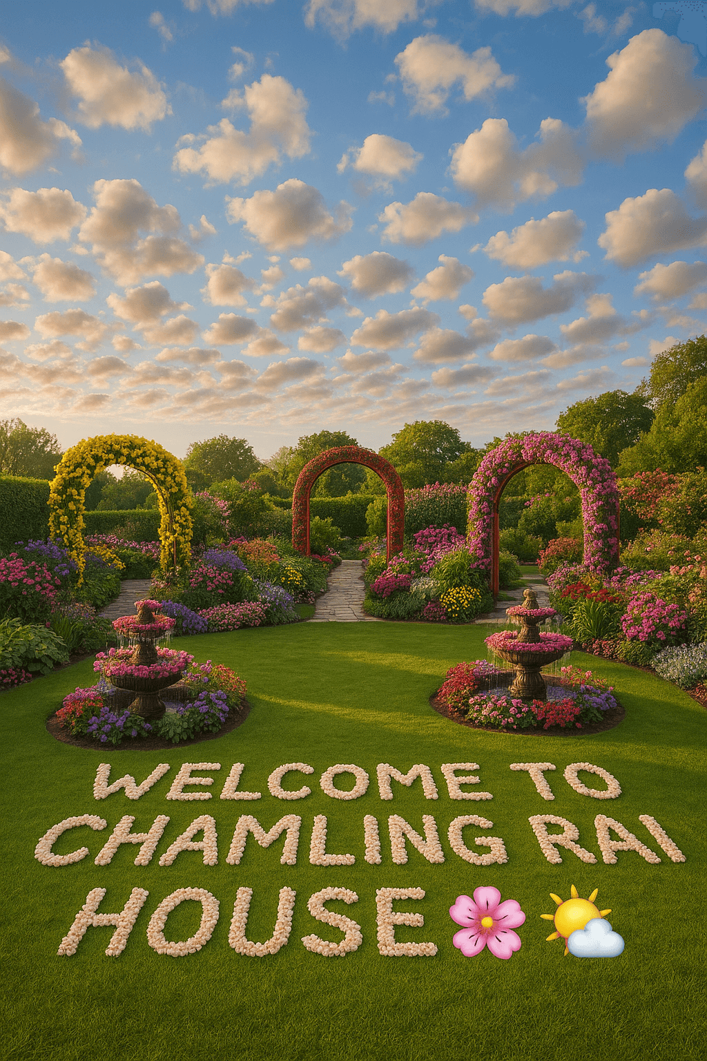 Chamling Rai Garden Welcome fine art poster for office walls