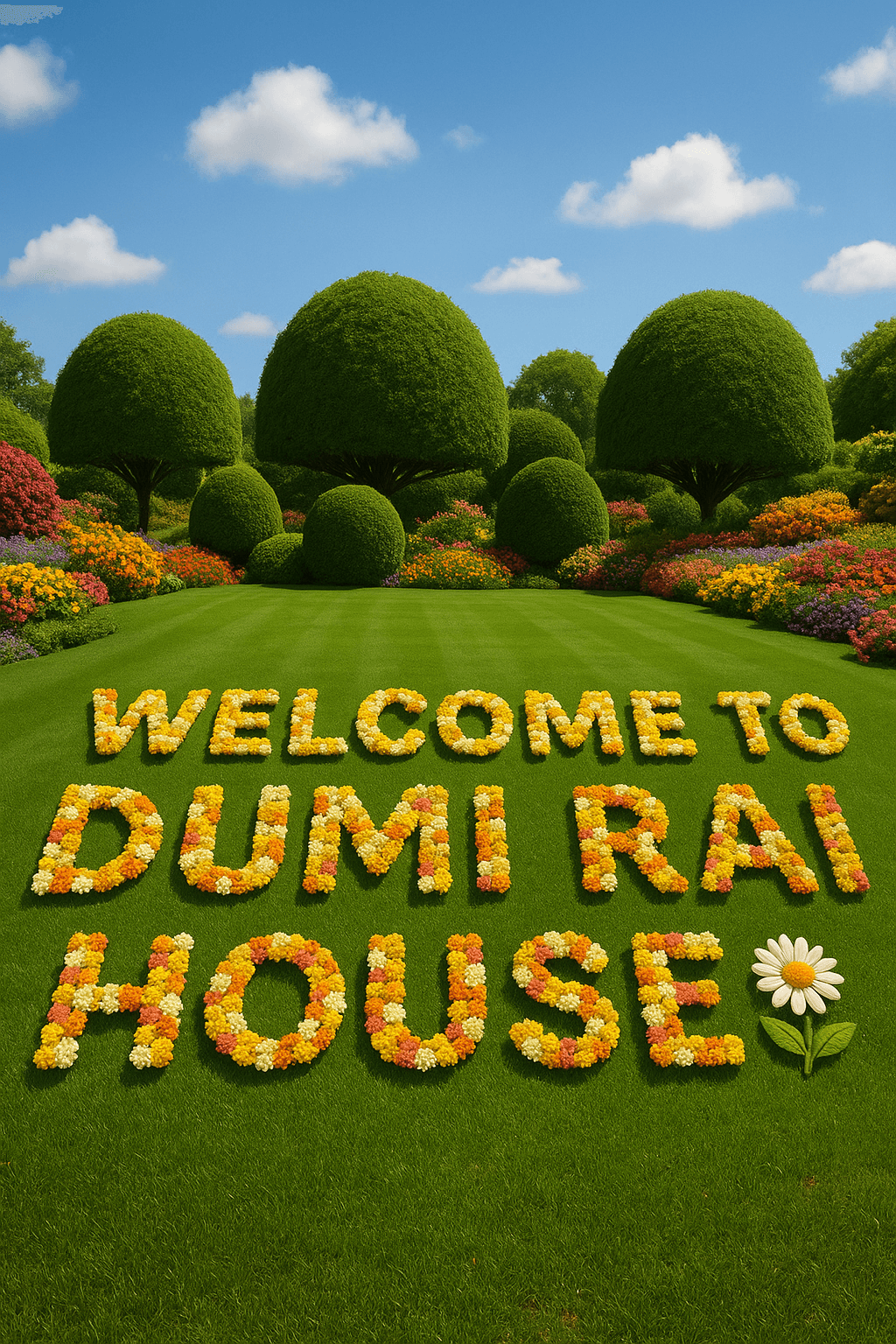 Flower Sanctuary Welcome canvas wall art for living room