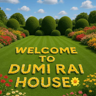 Floral Welcome Display wall art print for home decor