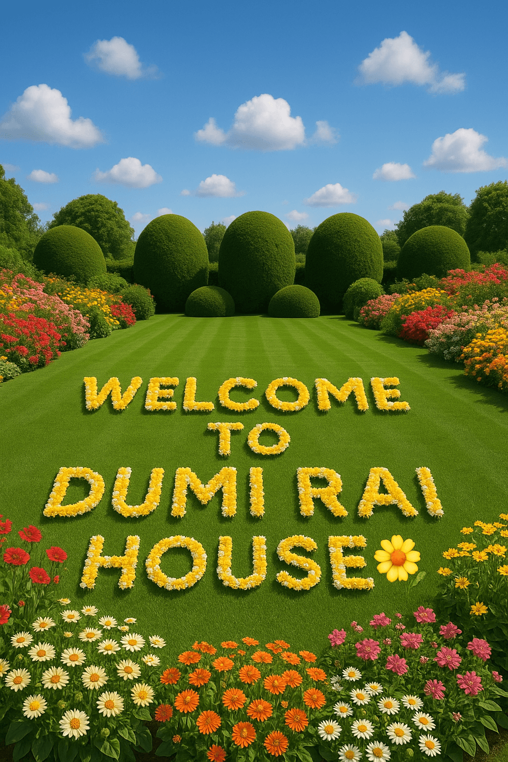 Floral Welcome Display wall art print for home decor