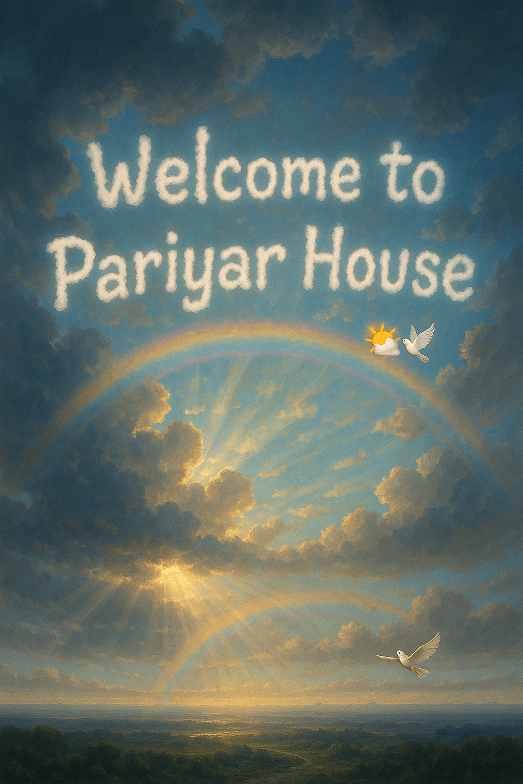 Majestic Postrain Panorama modern art print for studio or study