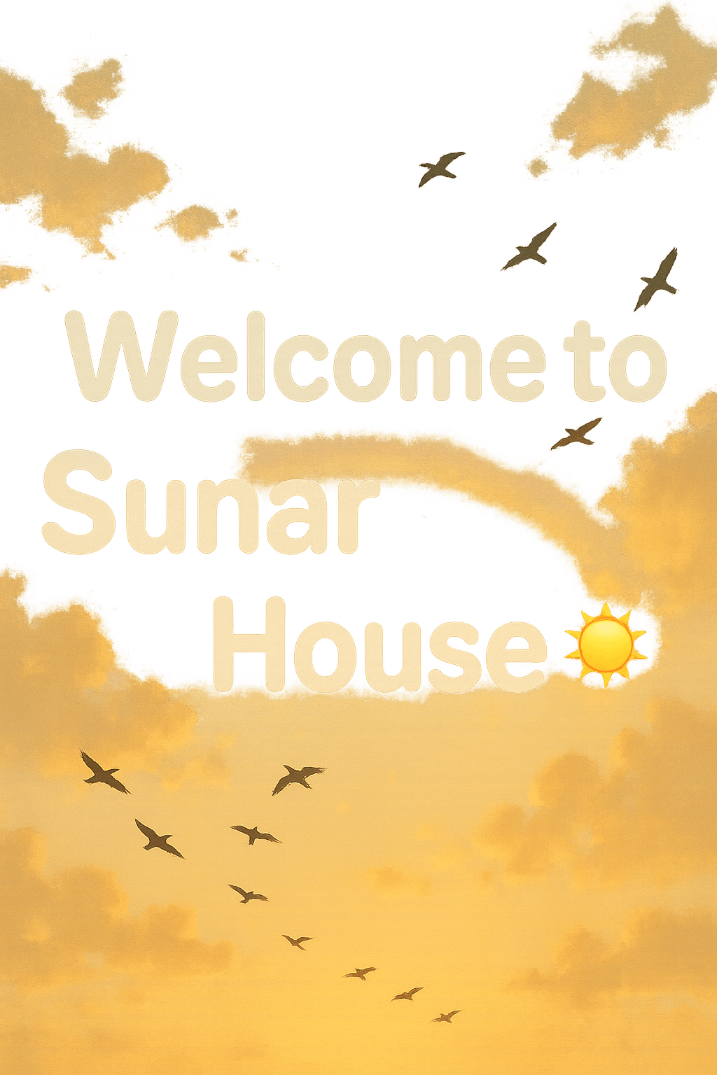Sunar House Sunrise digital artwork for bedroom or office