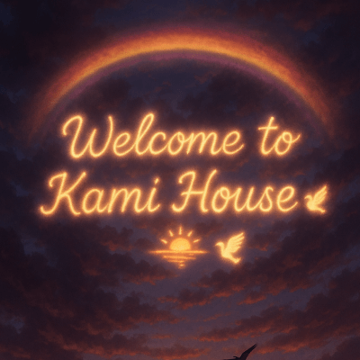 Twilight Rainbow Welcome canvas wall art for living room