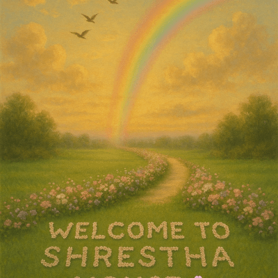 Sunrise At Shrestha House modern art print for studio or study