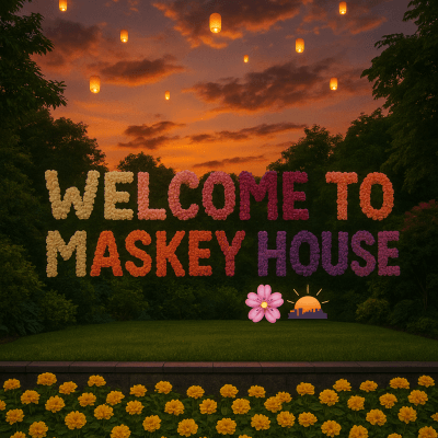 Twilight Garden Welcome canvas wall art for living room