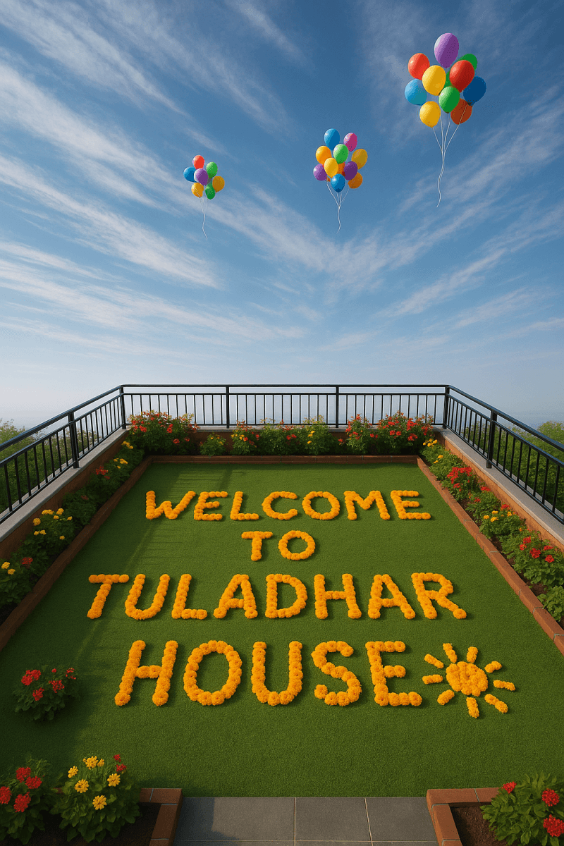 Tuladhar House Welcome high‑resolution printable wall decor