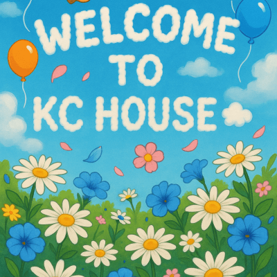 Garden Welcome Scene canvas wall art for living room